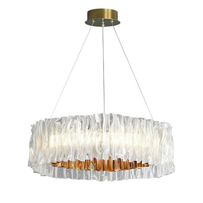 Подвесная люстра DeLight Collection Accordeon 10310P-780 white/gold