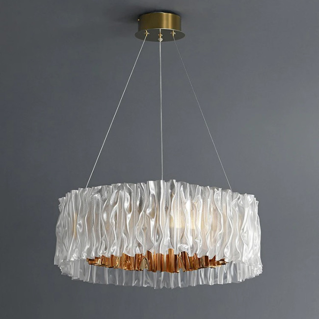 Подвесная люстра DeLight Collection Accordeon 10310P-780 white/gold