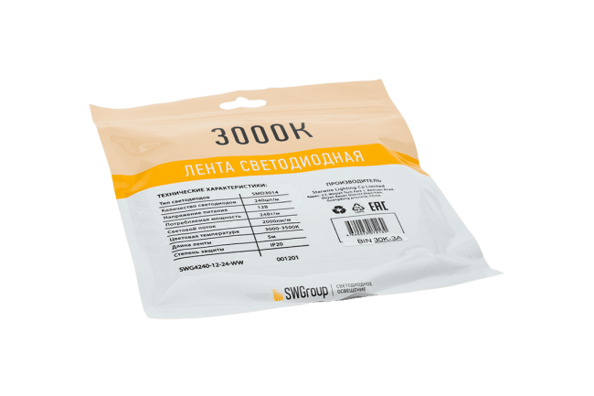 Светодиодная лента SWG SWG4240-12-24-WW-M 009470