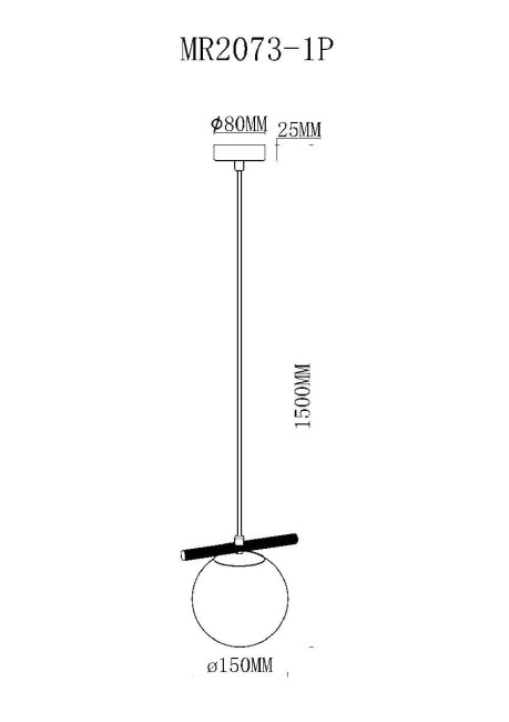 Подвесной светильник Myfar Francis MR2073-1P Подвесной светильник Myfar Francis MR2073-1P