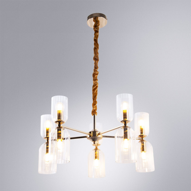 Подвесная люстра Arte Lamp Charm A1623LM-10GO Подвесная люстра Arte Lamp Charm A1623LM-10GO