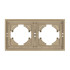 Рамка пластиковая на 2 поста Arlight FRM-TENDO-SFPL-2-GD 054647