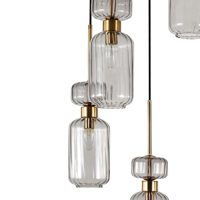 Каскадная люстра Escada Gloss 1141/5S Smoke Каскадная люстра Escada Gloss 1141/5S Smoke