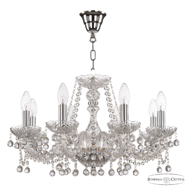 Подвесная люстра Bohemia Ivele Crystal 108/8/195 Ni Подвесная люстра Bohemia Ivele Crystal 108/8/195 Ni