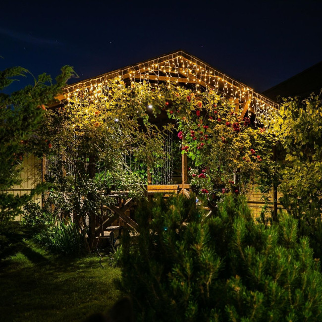 Уличная гирлянда Uniel ULD-B6007-200/STK WARM WHITE IP44 UL-00010889