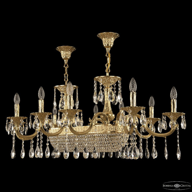 Подвесная люстра Bohemia Ivele Crystal 72153/10/250/600 G Подвесная люстра Bohemia Ivele Crystal 72153/10/250/600 G