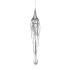 Подвесной светильник Delight Collection Goddess Tears P68009S-1H chrome Подвесной светильник Delight Collection Goddess Tears P68009S-1H chrome