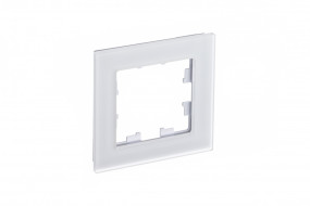 Рамка 1-ая Systeme Electric AtlasDesign Nature Матовое стекло белый ATN330101