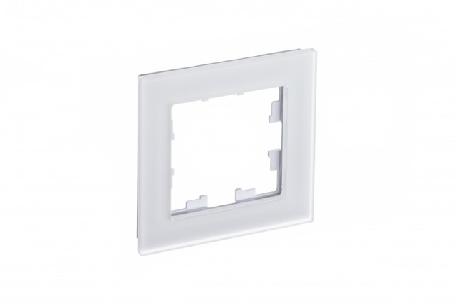 Рамка 1-ая Systeme Electric AtlasDesign Nature Матовое стекло белый ATN330101