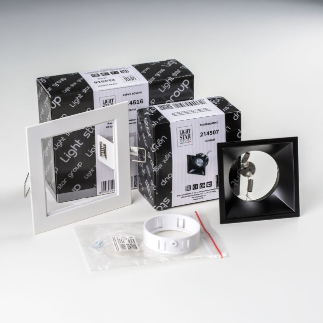 Встраиваемый светильник Lightstar Domino (214516+214507+214006) D51607WMOD Встраиваемый светильник Lightstar Domino (214516+214507+214006) D51607WMOD