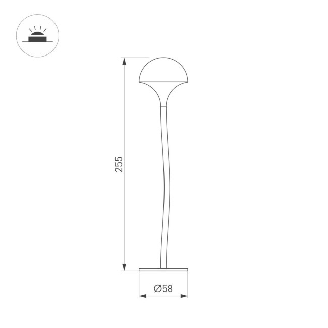 Ландшафтный светильник Arlight KT-MUCENA-BOLL-A-H250-1W Warm3000 (WH, 85 deg, 24V) 050668 Ландшафтный светильник Arlight KT-MUCENA-BOLL-A-H250-1W Warm3000 (WH, 85 deg, 24V) 050668