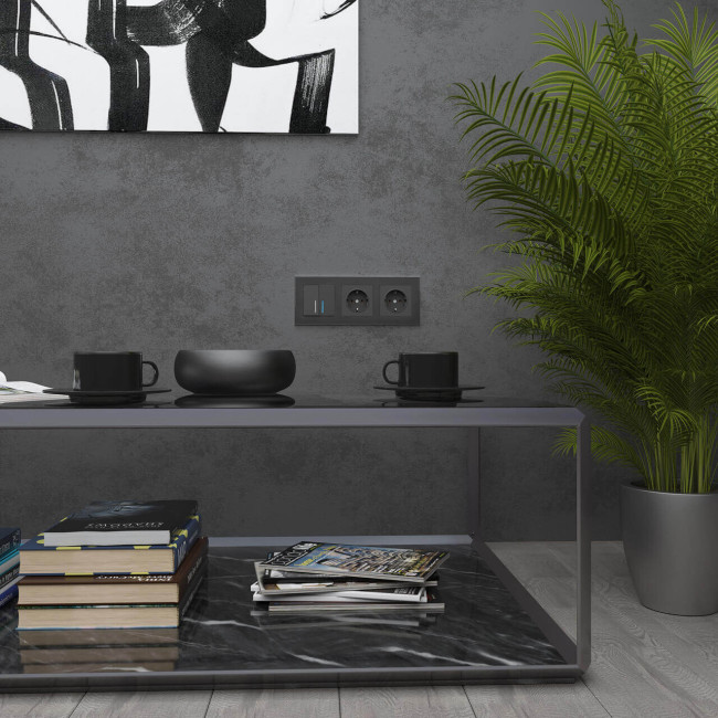 Рамка Werkel Aluminium на 3 поста черный алюминий W0031708 4690389158100 Рамка Werkel Aluminium на 3 поста черный алюминий W0031708 4690389158100