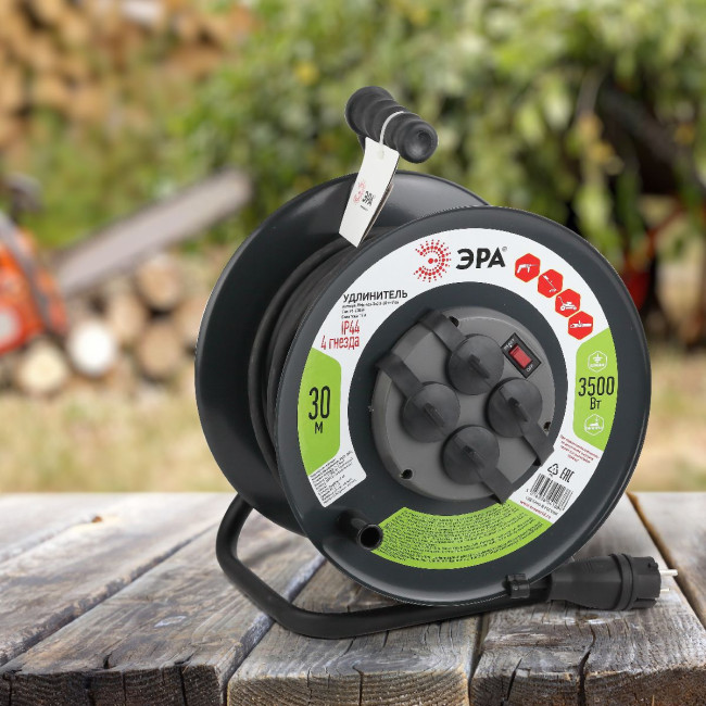 Удлинитель силовой Эра RMx-4es-3x2.5-30m-IP44(KG) Б0043058 Удлинитель силовой Эра RMx-4es-3x2.5-30m-IP44(KG) Б0043058