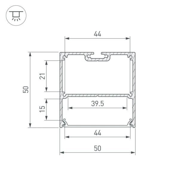 Профиль Arlight SL-LINE-5050-LW-2000 WHITE 038450(1) Профиль Arlight SL-LINE-5050-LW-2000 WHITE 038450(1)