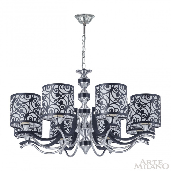 Подвесная люстра Arte Milano Florentia-4957 304957/8 Bk/Ni