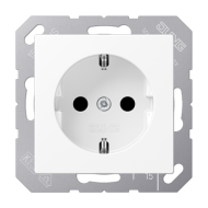 Розетка штепсельная Schuko Jung A1520BFKIWWM