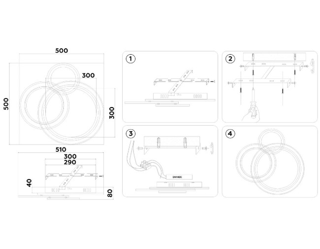 Потолочная люстра Ambrella Light Acrylica Disk FA8515